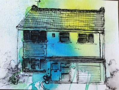 Chrissy F, a friend's house, acrylic inks & pen & ink.jpg